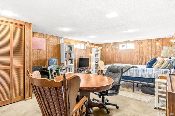 Home Office, Interior, Recessed Lighting, Wooden Walls
