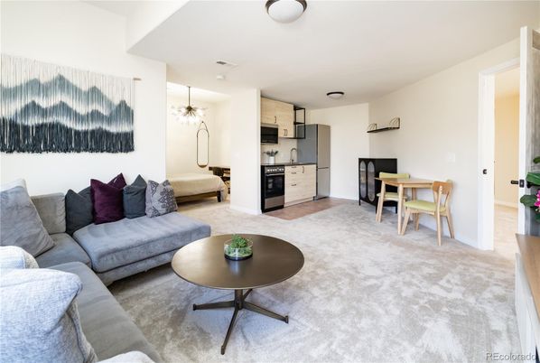 Dining room, Interior, Kitchen, Living room, Pendant Lights, Stainless Steel Appliances