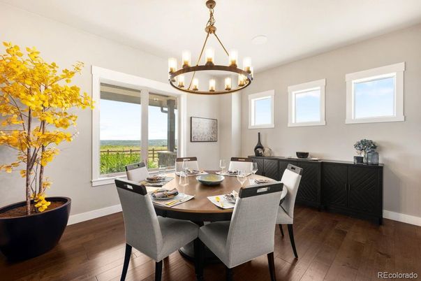 Chandelier, Dining room, Interior, Water, Wood Texture Flooring