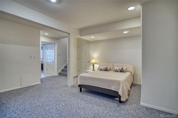 Bedroom, Interior, Recessed Lighting