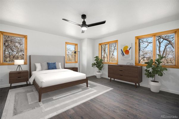 Bedroom, Interior, Wood Texture Flooring