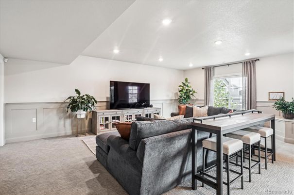 Interior, Living room, Recessed Lighting