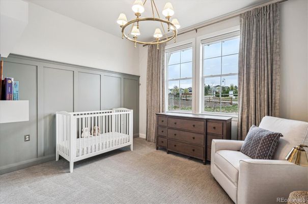 Bedroom, Chandelier, Interior