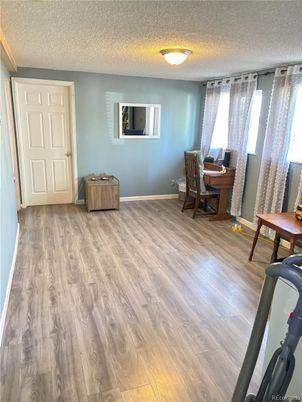 Fitness Equipment, Home Office, Interior, Wood Texture Flooring