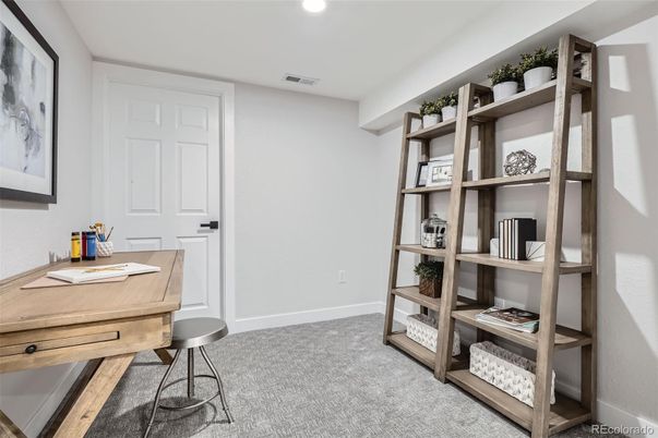 Home Office, Interior, Recessed Lighting