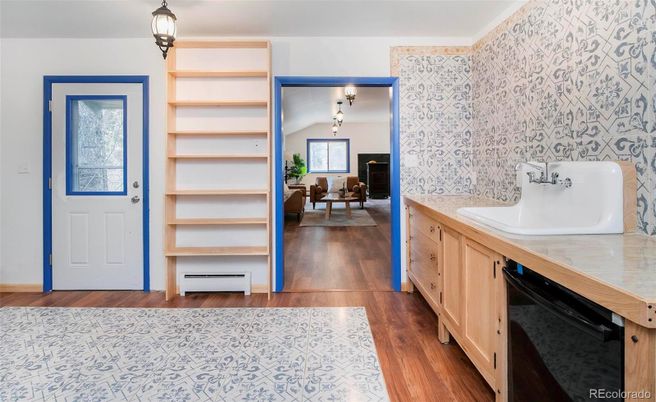 Dining room, Interior, Wood Texture Flooring