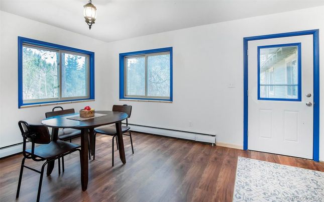 Dining room, Interior, Wood Texture Flooring