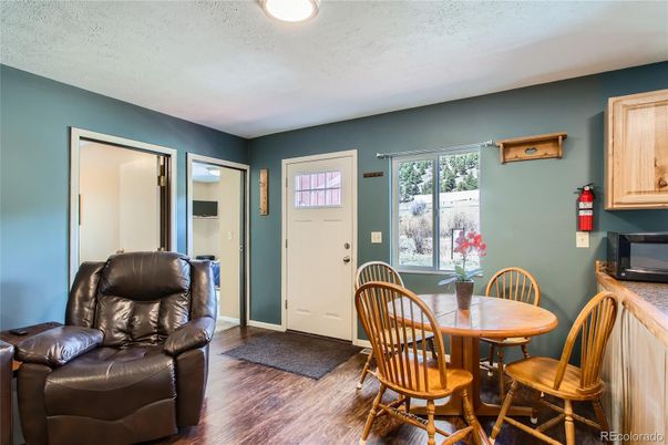 Dining room, Interior, Wood Texture Flooring
