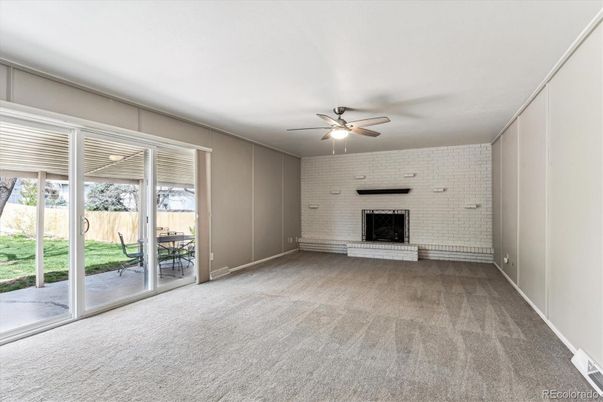 Empty room, Fireplace, Interior, Stone Walls