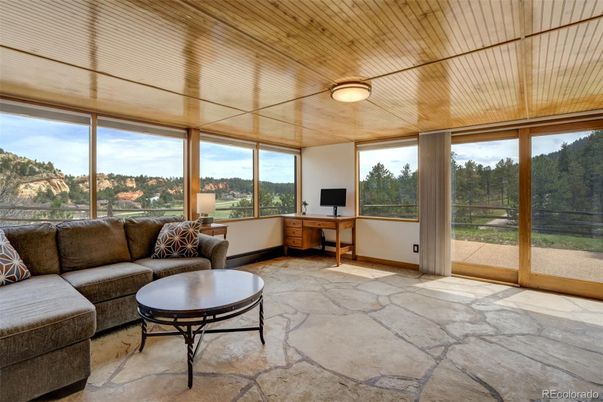Interior, Living room, Sun Room, Wooden Ceilings