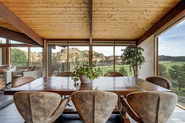 Dining room, Interior, Wooden Ceilings, Wood Texture Flooring
