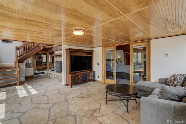 Interior, Living room, Wooden Ceilings