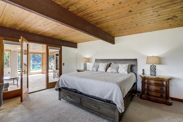 Bedroom, Interior, Wooden Beams, Wooden Ceilings