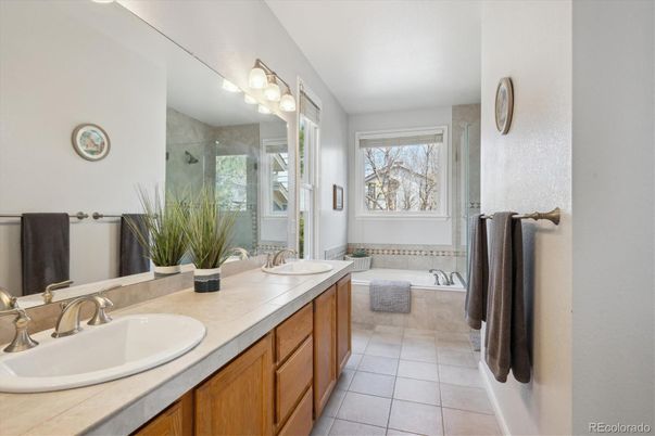 Bathroom, Dual Sink Vanities, Glass Shower, Interior