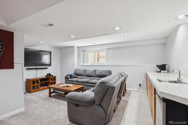 Interior, Living room, Recessed Lighting