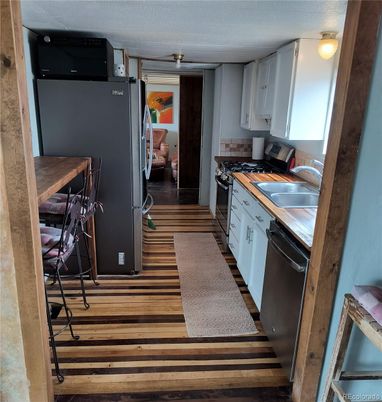 Interior, Kitchen, Wood Texture Flooring