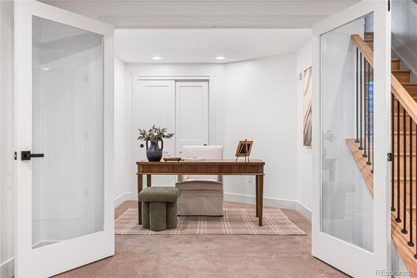 Home Office, Interior, Recessed Lighting