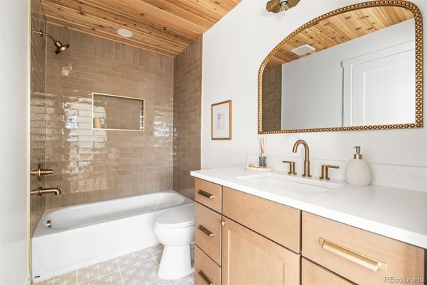 Bathroom, Glass Shower, Interior, Wooden Ceilings