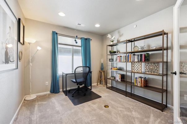 Home Office, Interior, Recessed Lighting