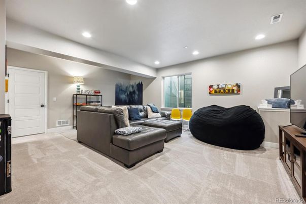 Interior, Living room, Recessed Lighting
