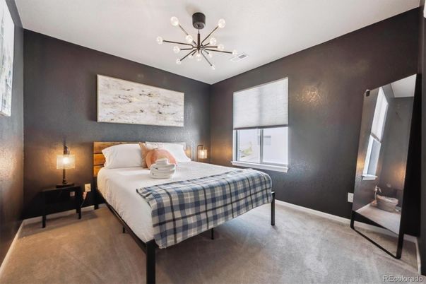 Bedroom, Interior, Pendant Lights