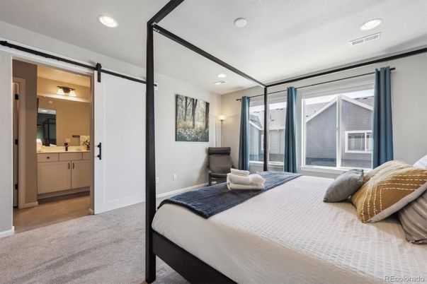 Bathroom, Bedroom, Interior, Recessed Lighting, Wood Texture Flooring