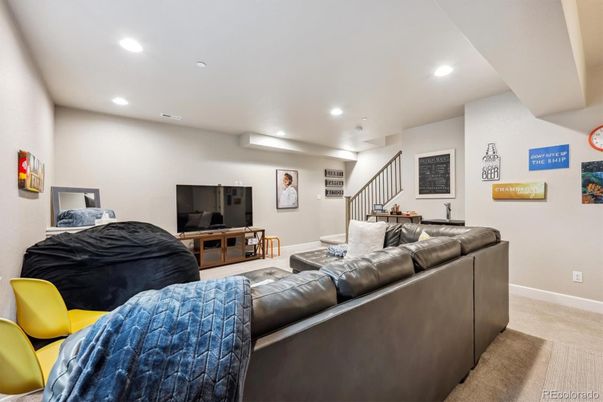 Interior, Living room, Recessed Lighting