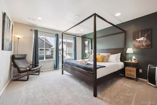 Bedroom, Interior, Recessed Lighting