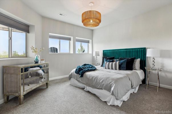 Bedroom, Interior, Pendant Lights