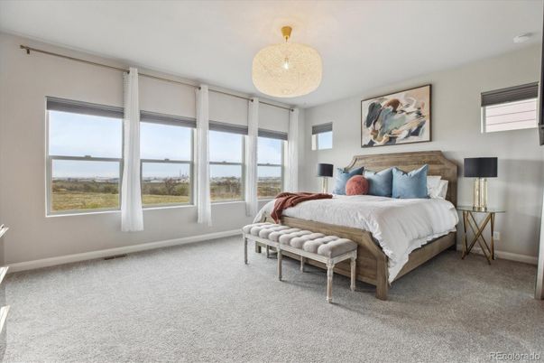 Bedroom, Chandelier, Interior