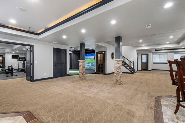 Fitness Equipment, Interior, Recessed Lighting