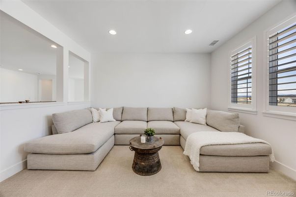 Interior, Living room, Recessed Lighting