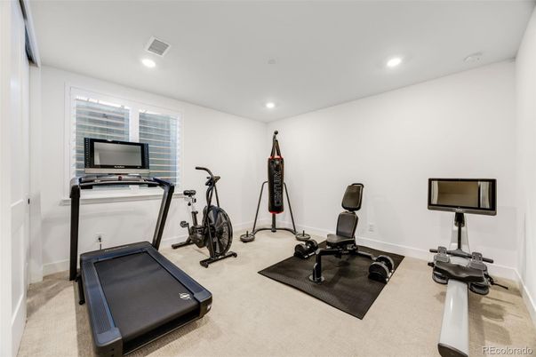 Fitness Equipment, Interior, Recessed Lighting