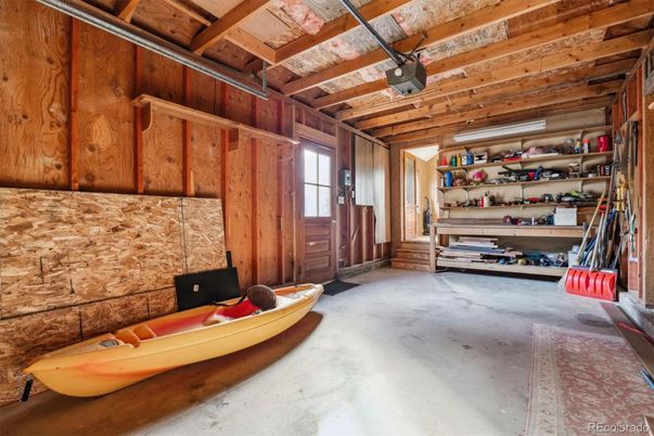 Garage, Interior, Wooden Beams, Wooden Ceilings, Wooden Walls