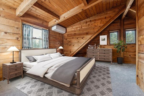 Bedroom, Interior, Wooden Beams, Wooden Ceilings, Wooden Walls