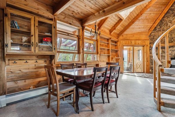 Dining room, Interior, Wooden Beams, Wooden Ceilings, Wooden Walls