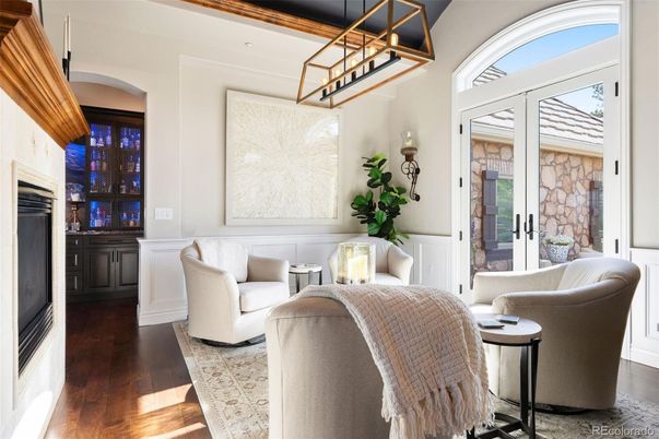 Interior, Pendant Lights, Stone Walls, Wood Texture Flooring