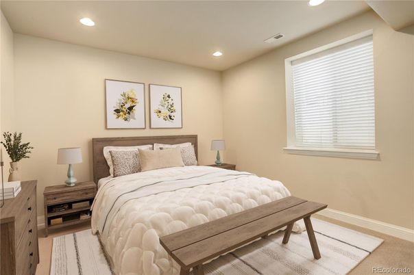 Bedroom, Interior, Recessed Lighting
