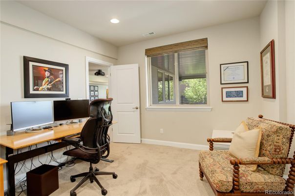 Home Office, Interior, Recessed Lighting