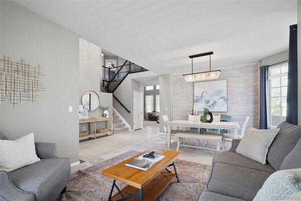 Dining room, Interior, Living room, Pendant Lights