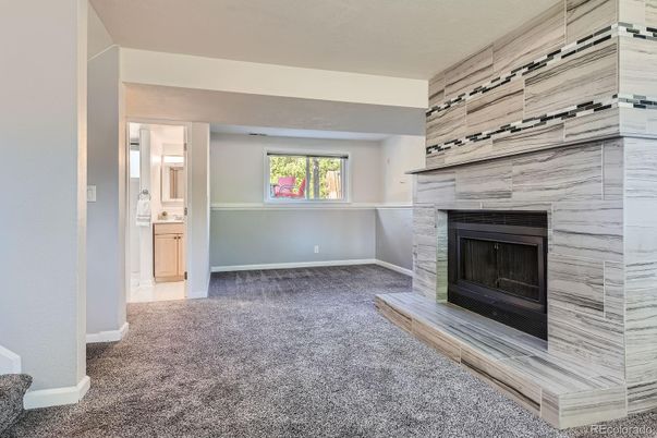 Empty room, Fireplace, Interior