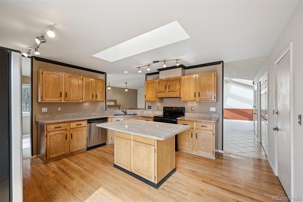 Interior, Kitchen, Wood Texture Flooring