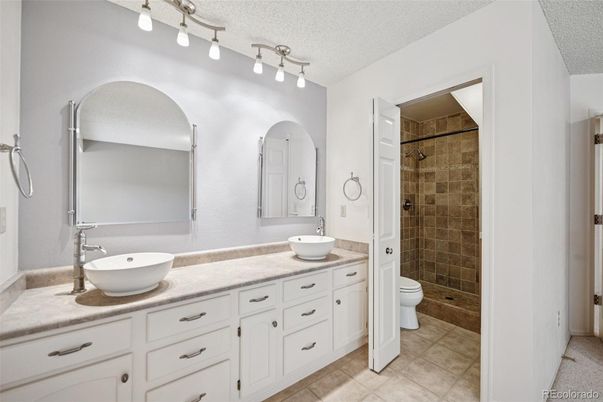 Bathroom, Dual Sink Vanities, Glass Shower, Interior