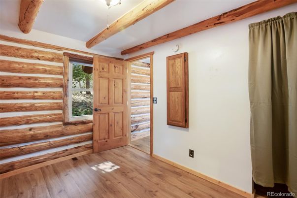 Empty room, Interior, Wooden Beams, Wood Texture Flooring