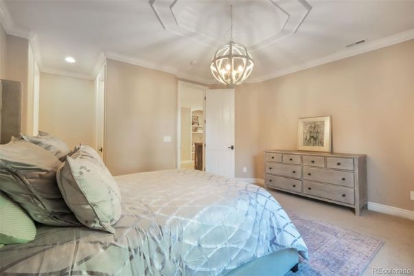 Bedroom, Interior, Pendant Lights, Recessed Lighting
