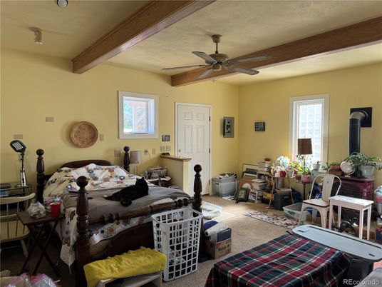 Bedroom, Interior, Wooden Beams