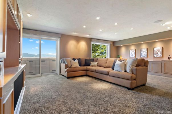 Interior, Living room, Recessed Lighting