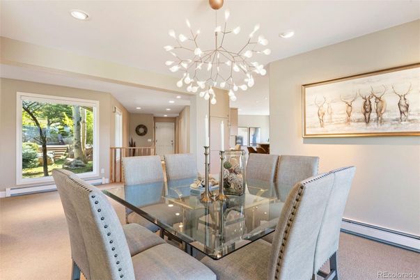 Dining room, Interior, Pendant Lights, Recessed Lighting