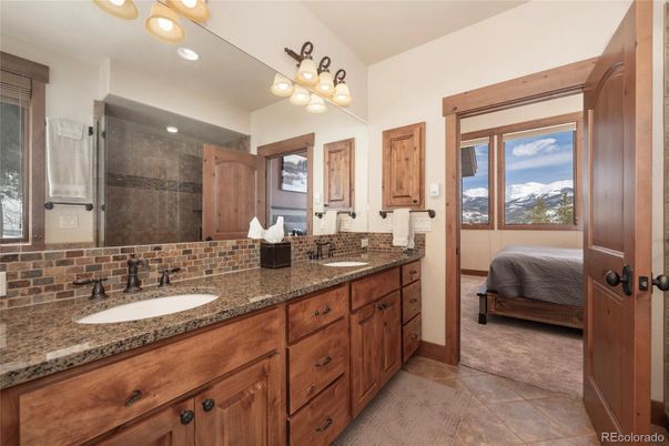 Bathroom, Bedroom, Dual Sink Vanities, Glass Shower, Interior, Recessed Lighting