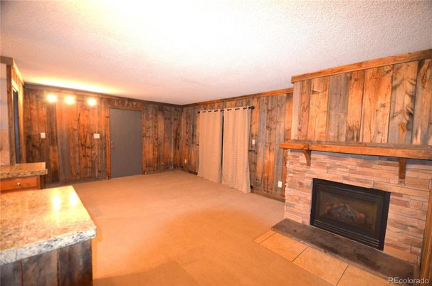 Empty room, Fireplace, Interior, Wooden Walls